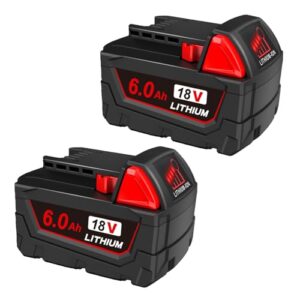 18V 6.0Ah Lithium-Ion Battery Replacement for Milwaukee M18