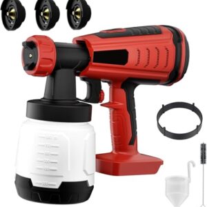 Cordless Paint Sprayer - Mellif HVLP Brushless Spray Gun for Milwaukee 18V Battery