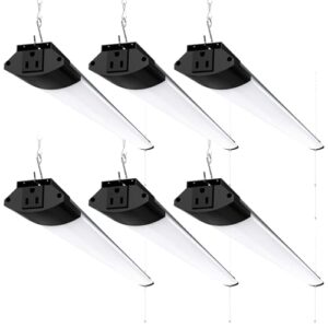 Barrina 4FT LED Shop Lights - 84W, 10000LM, 5000K - 6 Pack