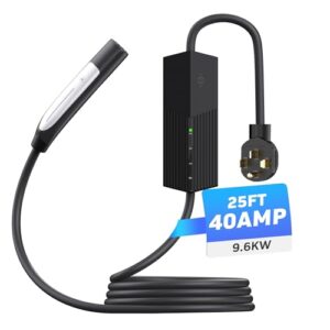 Level 2 Electric Vehicle Charger - 40 Amp, 240V, Portable EV Charger for Tesla