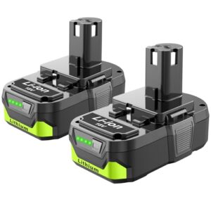 2-Pack 3.0Ah Battery Replacement for Ryobi 18V Cordless Power Tools