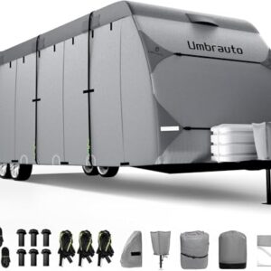 Premium 7-Layer Waterproof RV Cover for 30-33ft Travel Trailers