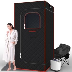 DECOKTOOL Portable Home Sauna with 3L Steamer and Remote Control