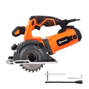 KAYRAIN Electric Mini Circular Saw - 5-Inch Compact Hand Saw for Precision Cutting
