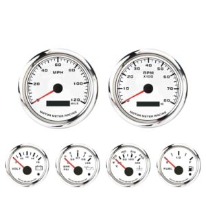 PRO Series 6 Gauge Set - GPS Speedometer & Tachometer Kit for Cars, Boats, and Trucks