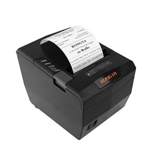 80mm Thermal POS Receipt Printer with Auto Cutter - Versatile Solution for Retail and Kitchen