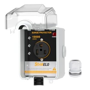 50-Amp RV Power Outlet Box with Surge Protector - NEMA 6-50R