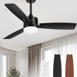 Breezary 42 Inch Ceiling Fan with Light Remote Control