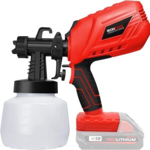 IRONFACE Cordless Paint Sprayer for Milwaukee M18 Battery - Electric Paint Spray Gun
