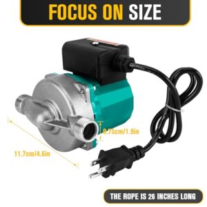 High-Efficiency Hot Water Recirculating Pump - 93W 110V