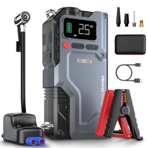 Oreetga 3000A Portable Car Jump Starter with Tire Inflator