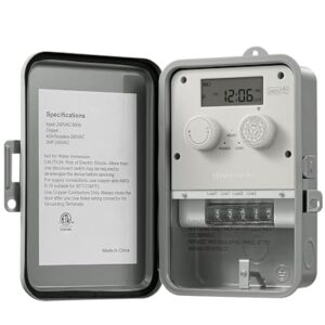 Programmable Digital Pool Pump Timer - 7-Day 12 ON/OFF Switch