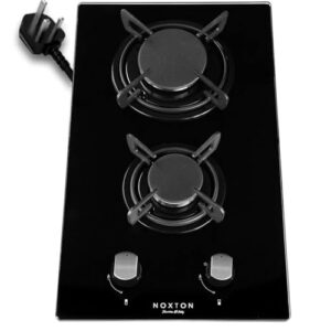 Noxton 2 Burner Gas Cooktop - 12 Inch LPG/NG Dual Fuel Built-in Stove