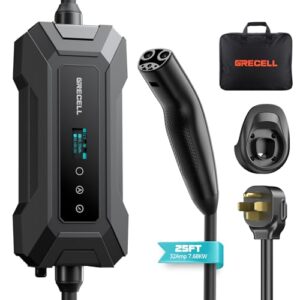 Level 2 Electric Vehicle Charger - 32A 240V Mobile Charging Station for Tesla