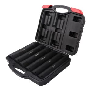 Extended Length Impact Socket Set - 6 Piece Set for Heavy-Duty Applications