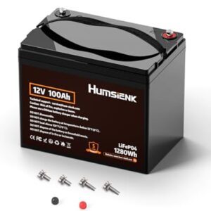 HumsiENK 12V 12Ah LiFePO4 Battery - Ideal for Camping