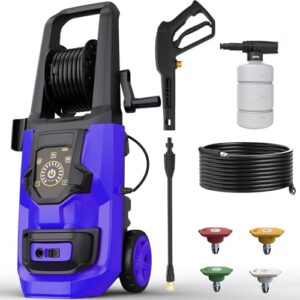 Electric Pressure Washer - 1000 PSI Max, 1.1 GPM with Foam Cannon