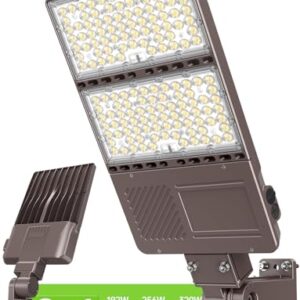 OPENLUX LED Parking Lot Light - High Efficiency 320W Adjustable Shoebox Fixture