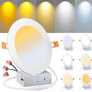 Miootly 6 Inch LED Recessed Lighting - 16 Pack Ultra-Thin Ceiling Light Fixture