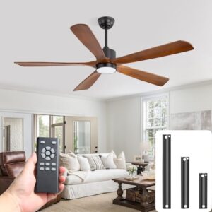 60 Inch Modern Ceiling Fan with Light and Remote Control