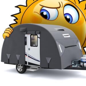 Heavy Duty 5-Layer Travel Trailer RV Cover for 20'-22' Motorhomes