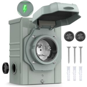 50 AMP Generator Power Inlet Box with LED Indicator