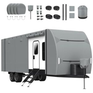 7 Layers Heavy Duty RV Travel Trailer Cover - Fits 27'-30' Motorhome
