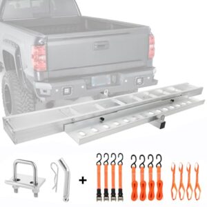 Lightweight Aluminum Motorcycle Hitch Carrier - 400LBS Capacity