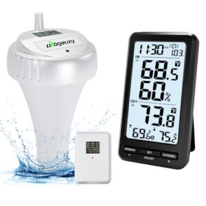 Digital Floating Pool Thermometer with LCD Backlight - IPX8 Waterproof