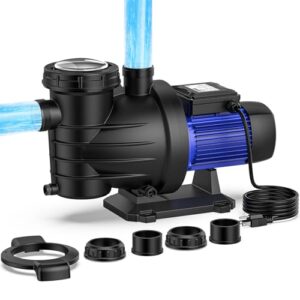 CrestWave 2HP High Flow Pool Pump - Self-Priming, 6340 GPH