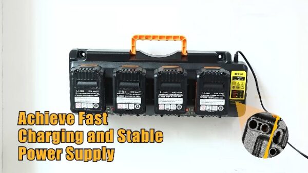 Upgraded DCB104 Replacement Multi Battery Charger Station for Dewalt 12V & 20V Max - Image 7
