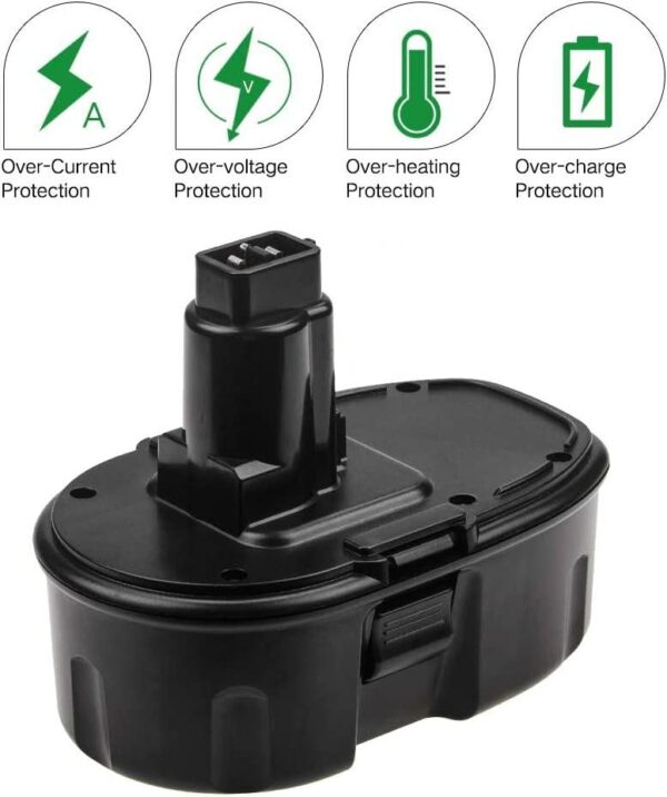 18V Replacement Battery for DeWalt – 5.0Ah XRP Cordless Tool Batteries (2 Pack) - Image 7