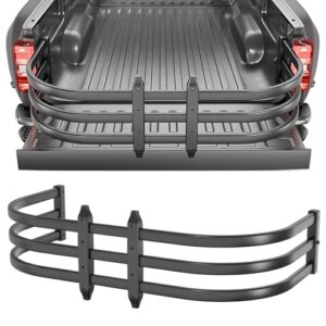 Adjustable Aluminum Truck Bed Extender - 55" to 68" Retractable Tailgate Extension