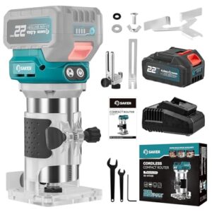 Saker Cordless Compact Wood Router Tool