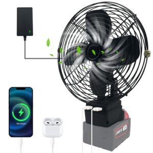 Byczone Portable Cordless Fan for Milwaukee M18 Battery