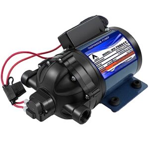 12V Water Diaphragm Pump - 7GPM 60 PSI with Filter and Adapter