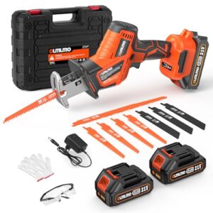 Cordless Reciprocating Saw - 0-3200 SPM with 2 Batteries & LED Light