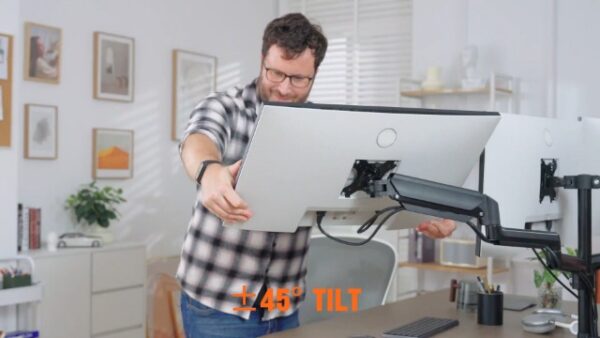 ErGear Triple Monitor Mount - Gas Spring Stand for 13-27 inch Screens - Image 7