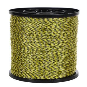 Portable Electric Fence Polywire - 3366 Feet for Livestock Protection