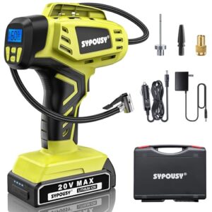 Portable Air Compressor Tire Inflator - 160PSI Rechargeable Pump