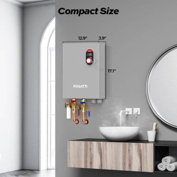 FOGATTI Electric Tankless Water Heater 3.5kW 120 Volts Instant Hot Water Heater - Image 5