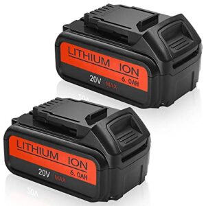 20V 6.0Ah Replacement Battery – Compatible with Dewalt 20 Volt Tools