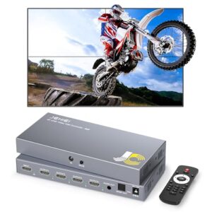4K HDMI Video Wall Controller - 2X2 Display with 8 Splicing Modes