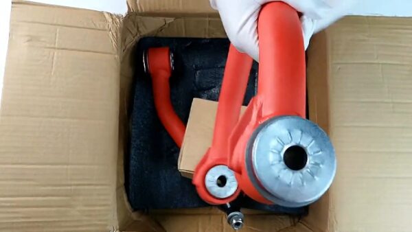 Front Upper Control Arms for 2-4" Lift 2004-2024 Ford F150 Suspension - Red Tubular - Image 7