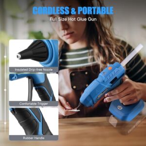 ZUYIYI Cordless Hot Glue Gun 100W - Ultimate Crafting Tool