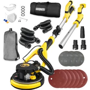Powerful Electric Drywall Sander with Vacuum - 99% Dust Absorption