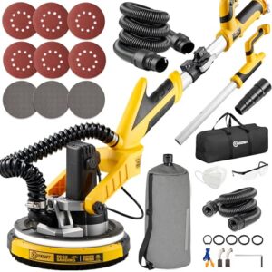 Powerful Electric Drywall Sander with Vacuum - Dust-Free Design