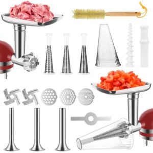 Multi-Functional Fruit & Vegetable Strainer and Meat Grinder Attachment for Kitchen Stand Mixer