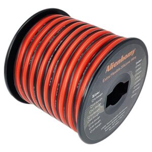 Ultra Flexible 12 Gauge 2 Conductor Silicone Wire - 25ft Black/Red