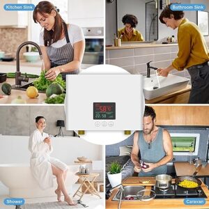 5000W Electric Tankless Water Heater with Remote Control - On Demand Hot Water Solution